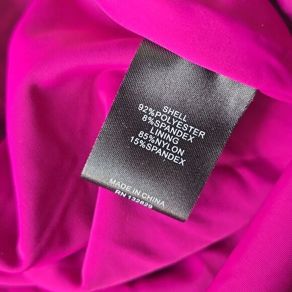 NBD NWT Revolve - Shana Dress Magenta Velvet Low Cut Side Slit Women's Small - Picture 6 of 12